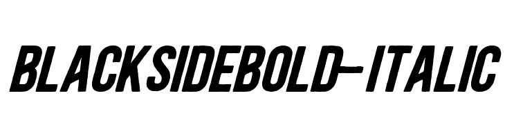 BlacksideBold-Italic  Скачать бесплатные шрифты