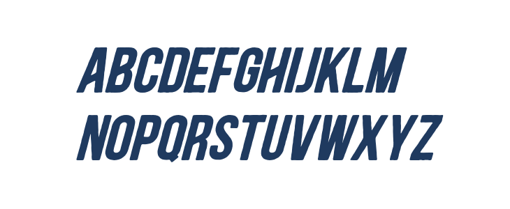 BlacksideBold-Italic Lowercase