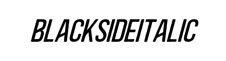 BlacksideItalic  Frei Schriftart Herunterladen