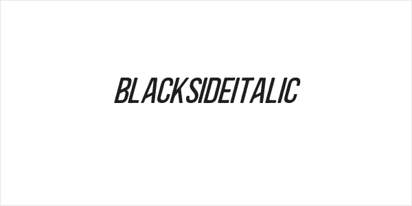 BlacksideItalic Logo