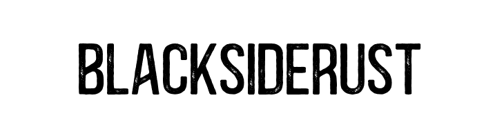 BlacksideRust  Frei Schriftart Herunterladen