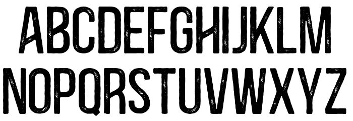BlacksideRust Font LOWERCASE