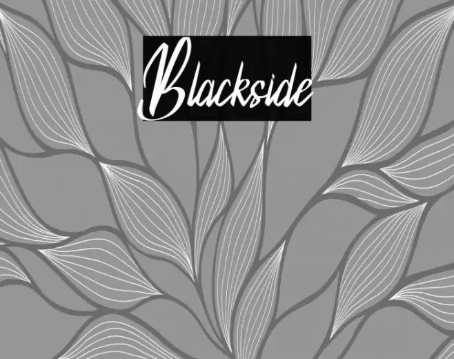 Blackside Font examples