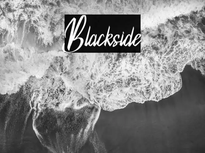 Blackside Font examples
