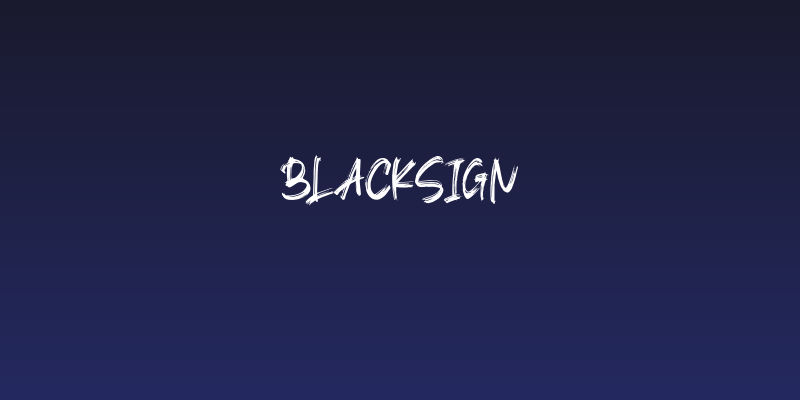 Blacksign Social Header