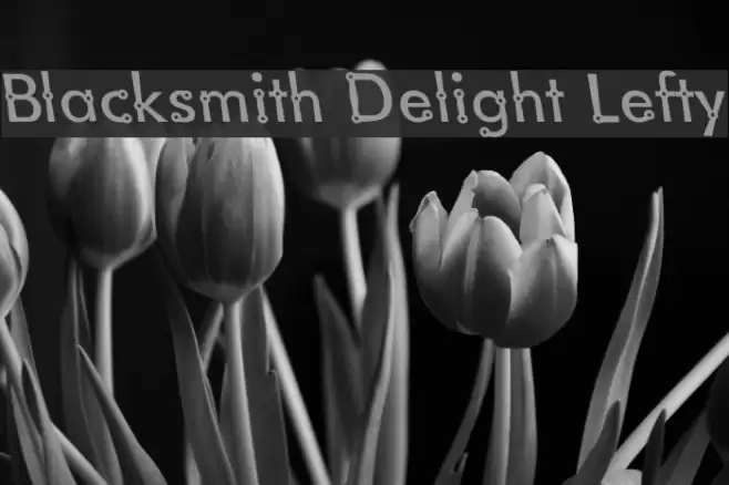 Blacksmith Delight Lefty フォント examples