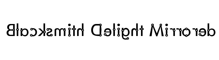 Blacksmith Delight Mirrored  Fuentes Gratis Descargar