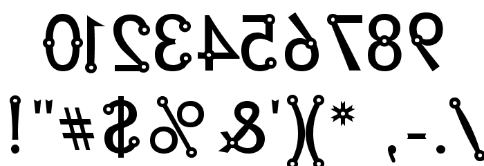 Blacksmith Delight Mirrored Font OTHER CHARS