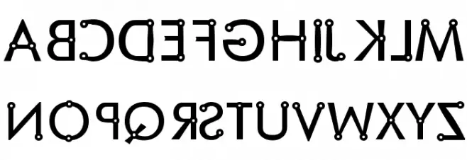 Blacksmith Delight Mirrored Schriftart Groß