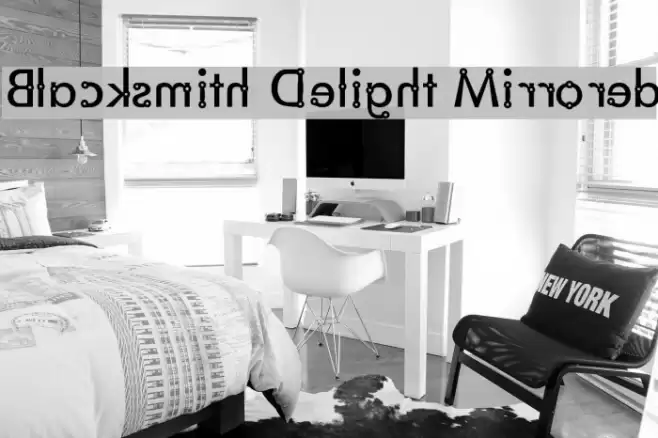 Blacksmith Delight Mirrored Font examples