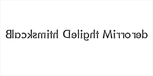Blacksmith Delight Mirrored Logo