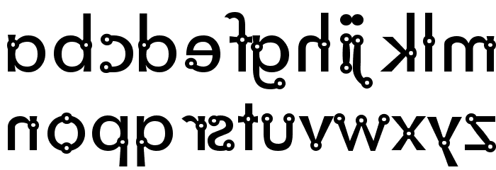 Blacksmith Delight Mirrored Font LOWERCASE