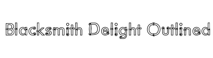 Blacksmith Delight Outlined  les polices de caractères gratuit tlcharger