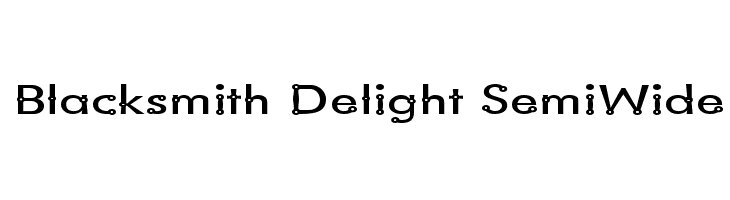 Blacksmith Delight SemiWide 字体