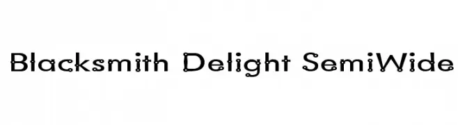Blacksmith Delight SemiWide  Free Fonts Download