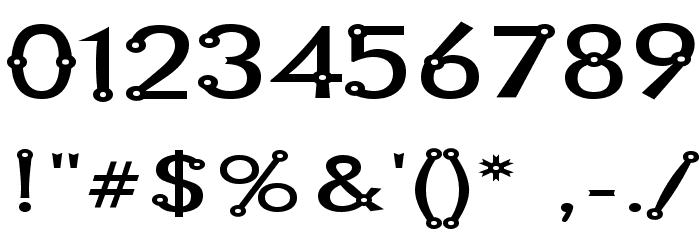 Blacksmith Delight SemiWide フォント その他の文字