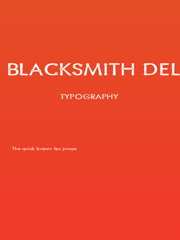 Blacksmith Delight SemiWide Poster