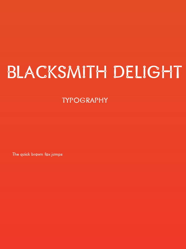 Blacksmith Delight Poster