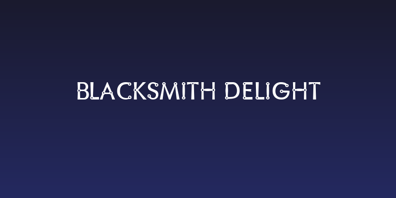 Blacksmith Delight Social Header