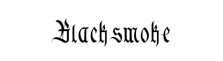 Blacksmoke  Frei Schriftart Herunterladen