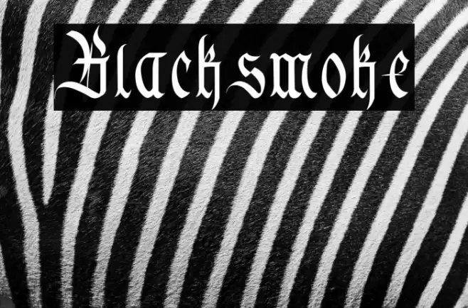Blacksmoke Font examples