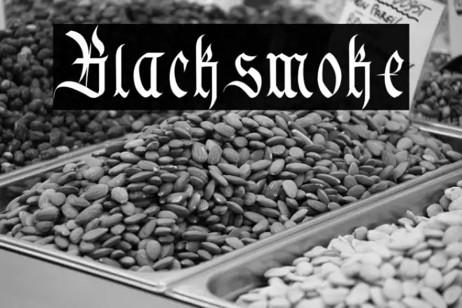 Blacksmoke Font examples
