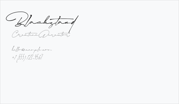 Blackstand Business Card