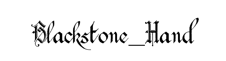 Blackstone_Hand Caratteri