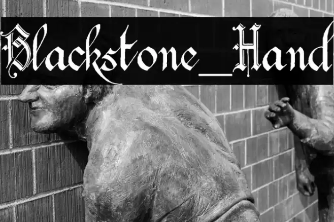 Blackstone_Hand फ़ॉन्ट examples