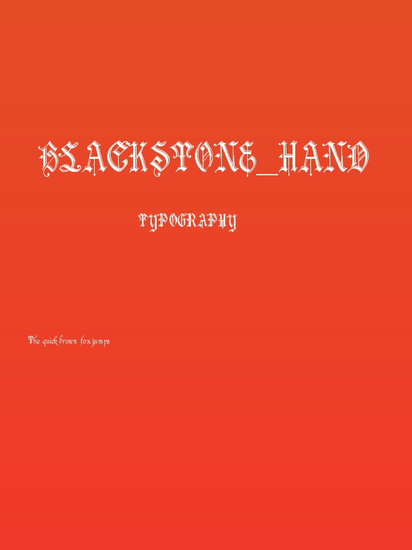 Blackstone_Hand Poster