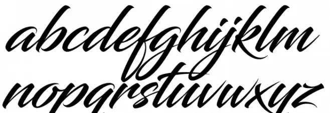 Blacksword Caratteri MINUSCOLO