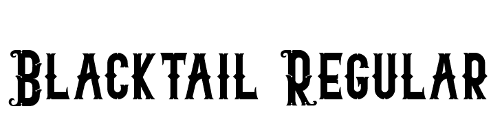 Blacktail Regular  フリーフォントのダウンロード