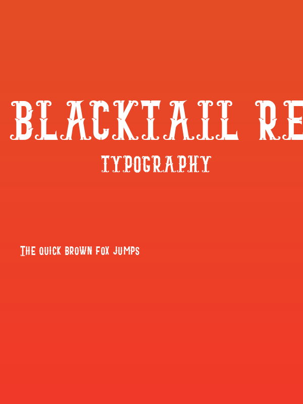 Blacktail Regular Poster