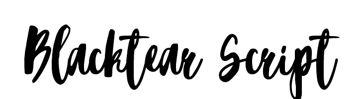 Blacktear Script Fonte