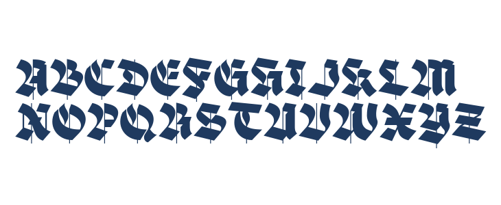 Blackther Regular Uppercase