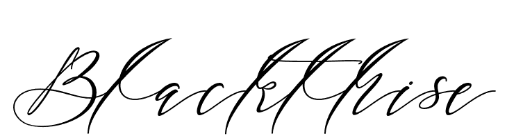 Blackthise  font caratteri gratis