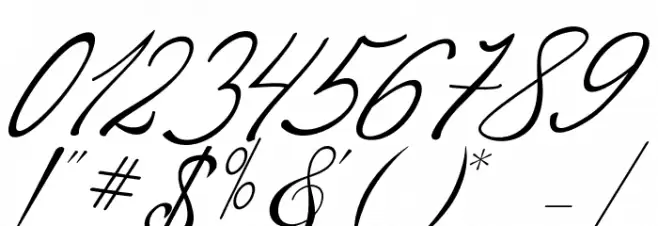 Blackthise Font OTHER CHARS