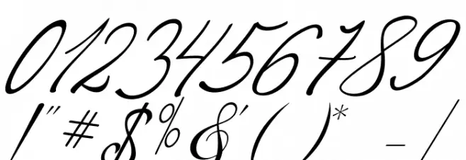 Blackthise Font OTHER CHARS