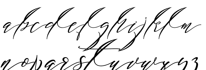 Blackthise Font LOWERCASE