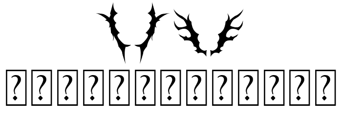 Blackthorn Ornament Font LOWERCASE