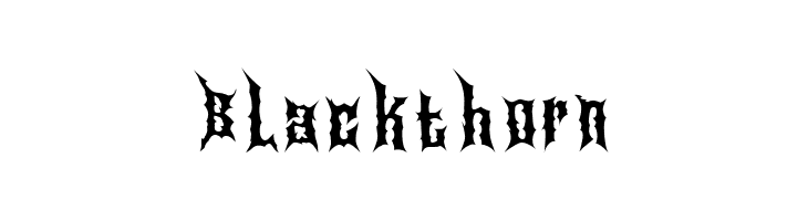 Blackthorn Font - FFonts.net