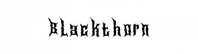 Blackthorn  Frei Schriftart Herunterladen