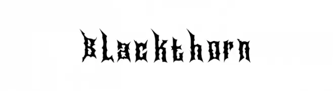Blackthorn  免费字体下载