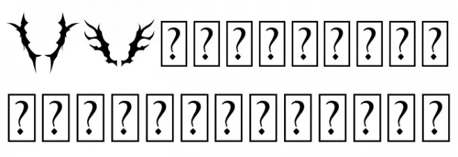 BlackthornOrnament Schriftart Kleinbuchstaben
