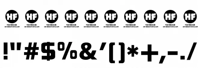 Blackthorns Demo Black Font OTHER CHARS