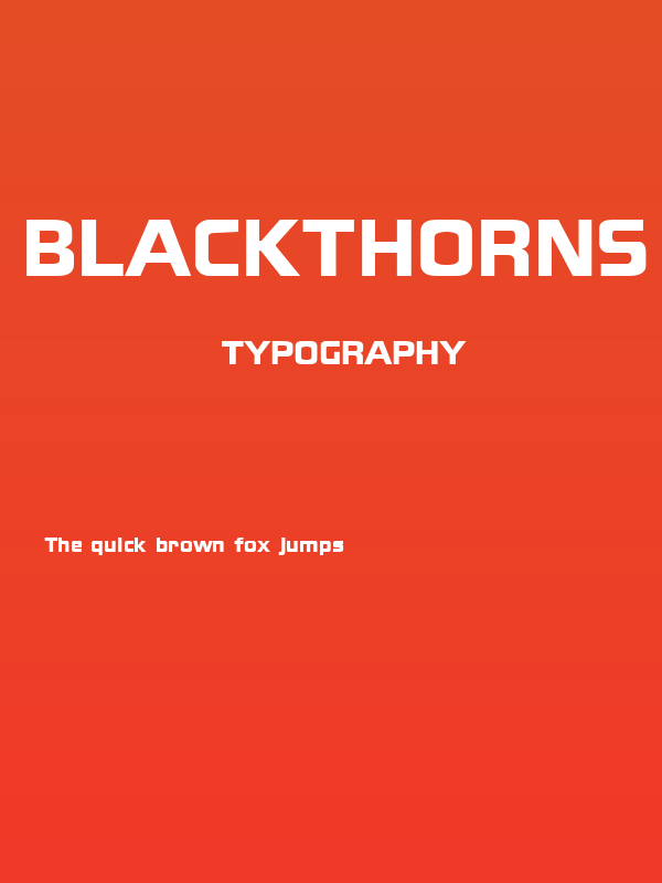 Blackthorns Demo Black Poster