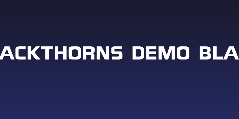 Blackthorns Demo Black Social Header