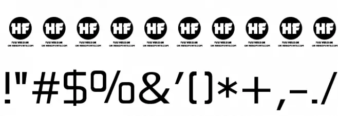 Blackthorns Demo Regular Font OTHER CHARS