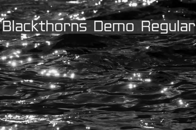Blackthorns Demo Regular Font examples