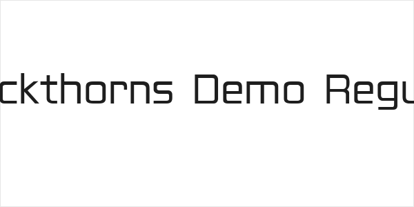 Blackthorns Demo Regular Logo